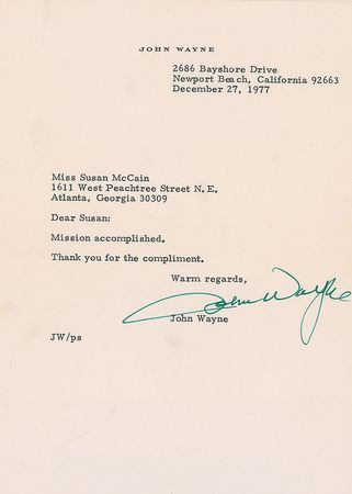 Lot #285 John Wayne - Image 3