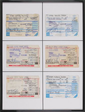 Lot #476 Spago Celebrity Receipts - Image 15