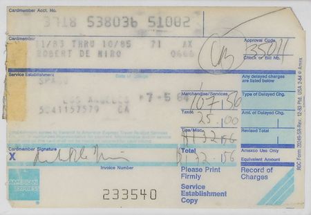 Lot #476 Spago Celebrity Receipts - Image 19
