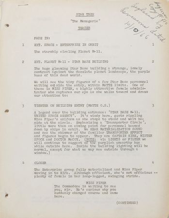 Lot #352 Star Trek: The Menagerie - Image 1