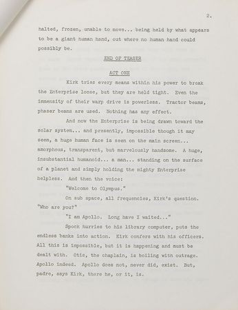 Lot #354 Star Trek: Who Mourns for Adonais - Image 3