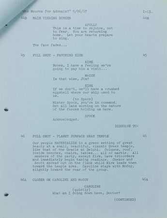 Lot #355 Star Trek: Who Mourns for Adonais - Image 2