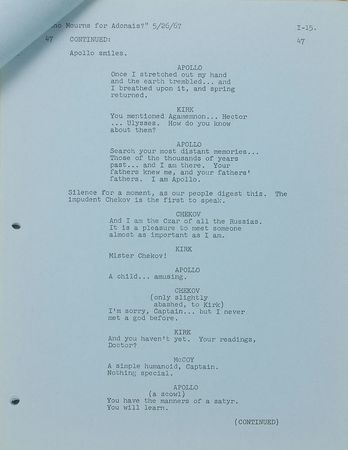 Lot #355 Star Trek: Who Mourns for Adonais - Image 3