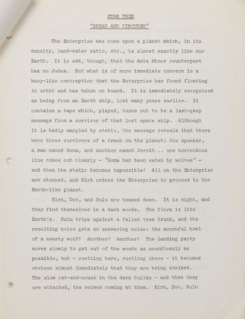 Lot #349 Star Trek: Bread and Circuses - Image 2