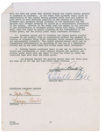 Lot #136 Lucille Ball and Desi Arnaz - Image 2