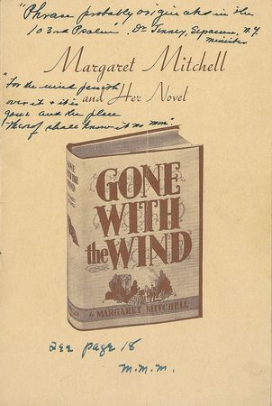 Lot #160  Gone With the Wind: Margaret Mitchell - Image 1