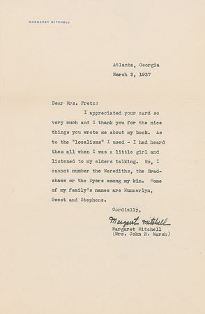Lot #160  Gone With the Wind: Margaret Mitchell - Image 8