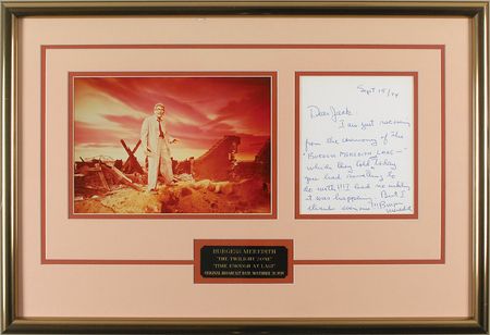 Lot #145 Burgess Meredith - Image 1