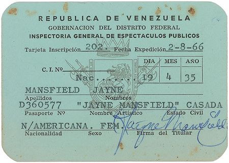 Lot #140 Jayne Mansfield - Image 1