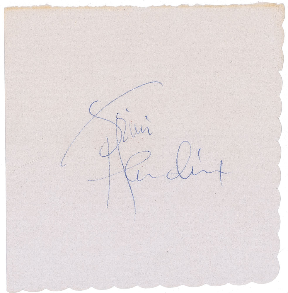 Jimi Hendrix: Rare and exceptional signature of the iconic guitarist