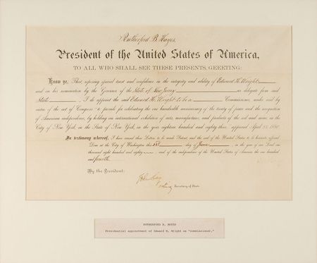 Lot #104 Rutherford B. Hayes Signed Document - Image 1