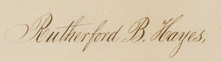 Lot #104 Rutherford B. Hayes Signed Document - Image 3