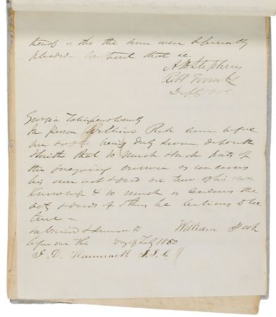 Lot #390 Alexander Stephens Signed Document - Image 2