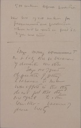 Lot #86 John F. Kennedy: Extraordinary notes from Kennedy?s private journal, transcribed and authenticated by Evelyn Lincoln - Image 2