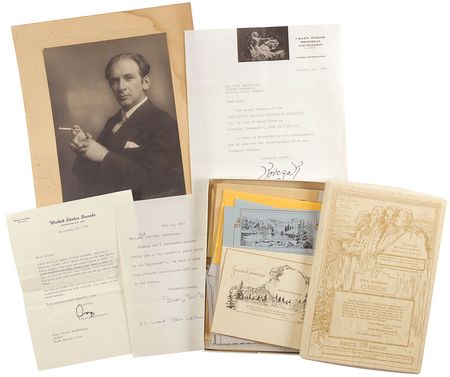 Lot #601 Gutzon Borglum: Scarce plaster Mt. Rushmore bust of President Lincoln?presented by Borglum himself - Image 6