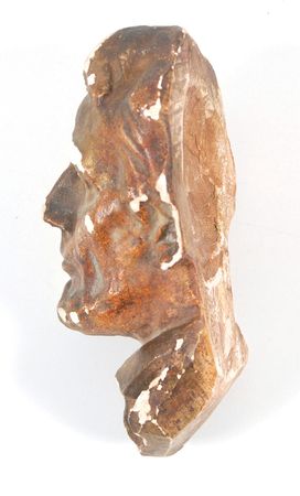 Lot #601 Gutzon Borglum: Scarce plaster Mt. Rushmore bust of President Lincoln?presented by Borglum himself - Image 2
