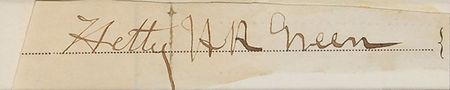 Lot #220 Hetty Green Signature - Image 2
