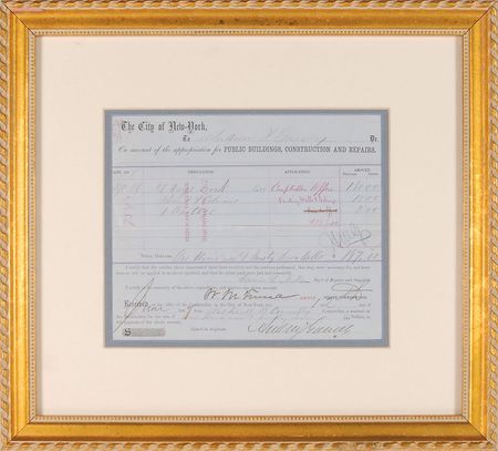 Lot #397 William M. ‘Boss’ Tweed Signed Document - Image 1