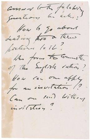 Lot #622 John Singer Sargent Handwritten Letter Signed - Image 2