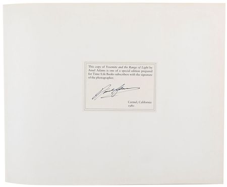 Lot #630 Ansel Adams Book - Image 1