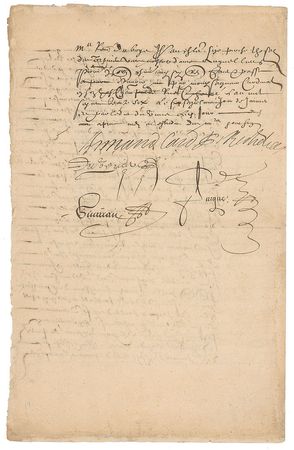 Lot #290 Cardinal Richelieu Signed Document - Image 4