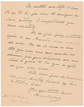 Lot #110 Grover Cleveland Handwritten Letter Signed - Image 3
