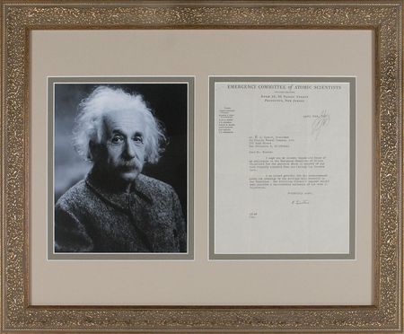 Lot #204 Albert Einstein: Einstein seeks world peace through his Emergency Committee of Atomic Scientists - Image 1
