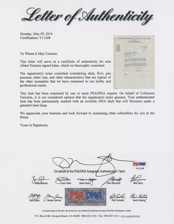 Lot #204 Albert Einstein: Einstein seeks world peace through his Emergency Committee of Atomic Scientists - Image 3
