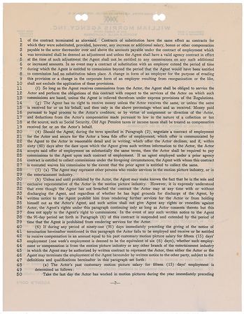Lot #1037 Marilyn Monroe: Phenomenal 1950 contract that saw young Marilyn?s breakthrough to stardom - Image 2
