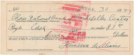 Lot #781 Tennessee Williams - Image 1