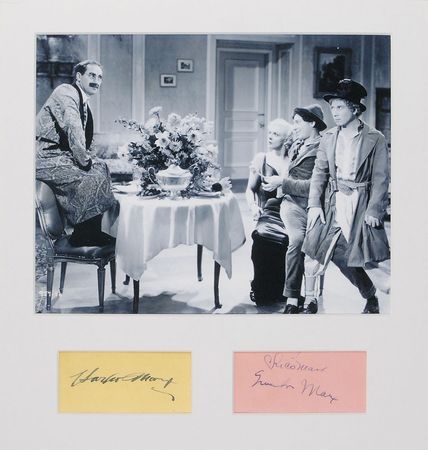 Lot #1109 Marx Brothers Signatures - Image 1