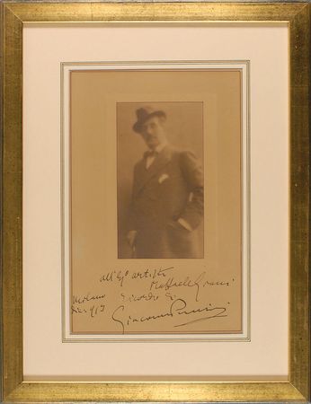 Lot #798 Giacomo Puccini: Distinguished portrait of the prolific composer - Image 1