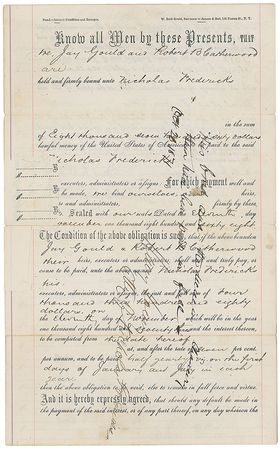 Lot #342 Jay Gould - Image 1