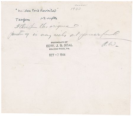 Lot #628 N. C. and Andrew Wyeth Signed Photograph - Image 1