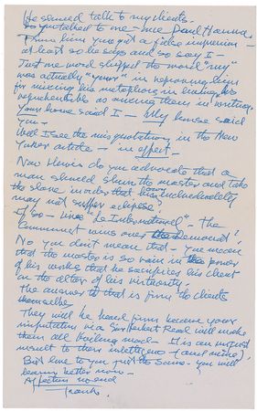 Lot #626 Frank Lloyd Wright: ?You mean that the master is so vain in the power of his works that he sacrifices his client on the altar of his virtuosity? - Image 2