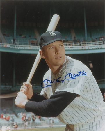 Lot #1257 Mantle, DiMaggio, and Williams Signed Photographs - Image 1