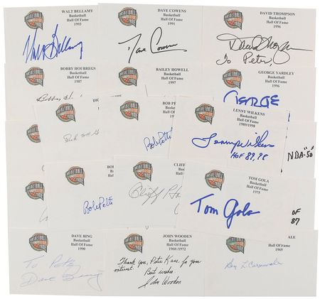 Lot #1221 Basketball Hall of Famers - Image 1