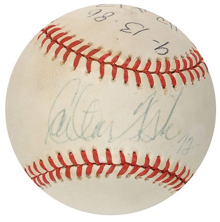 Lot #1233 Carlton Fisk Game-Used Baseball - Image 1