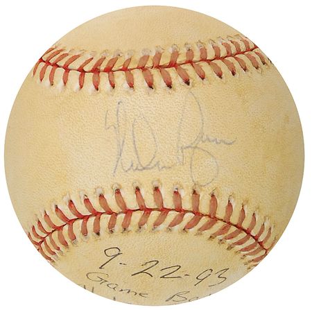 Lot #1159 Nolan Ryan Game-Used Baseball - Image 1