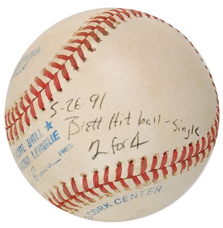 Lot #1226 George Brett Game-Used Baseball - Image 2