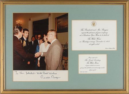 Lot #153 Ronald Reagan Signed Photograph - Image 1