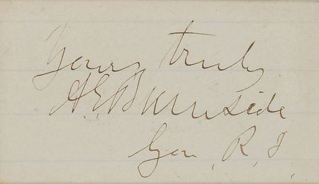 Lot #461 Ambrose E. Burnside Signature - Image 2