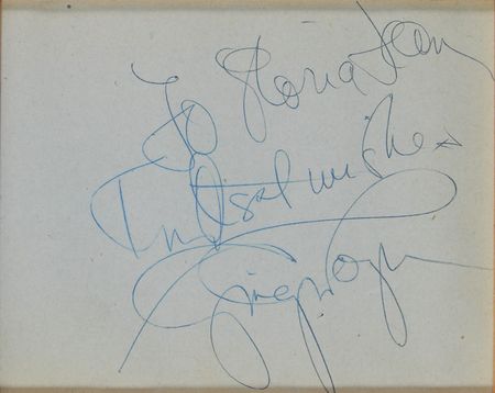 Lot #1062 Fred Astaire and Ginger Rogers Signatures - Image 2