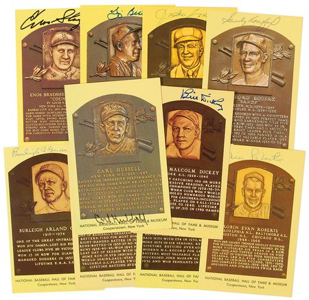 Lot #1215 Baseball Hall of Famers Hall Of Fame Cards - Image 1