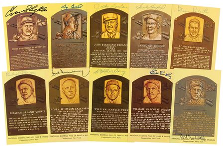 Lot #1215 Baseball Hall of Famers Hall Of Fame Cards - Image 2