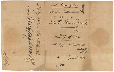 Lot #13 Martin Van Buren Signed Document - Image 2