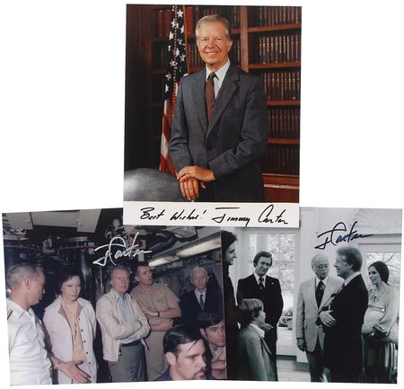 Lot #150 Jimmy Carter Signed Photographs - Image 1