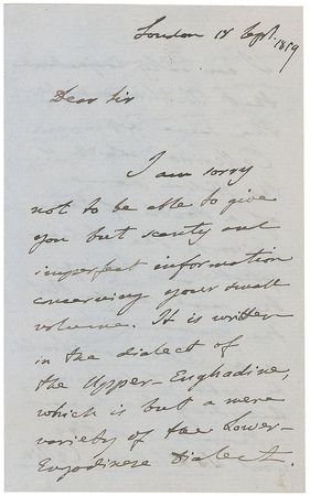 Lot #316 Louis Lucien Bonaparte Signed Letter - Image 1