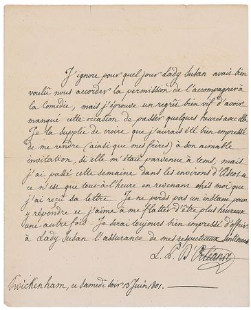 Lot #462 Louis Philippe D?Orleans Handwritten Letters Signed - Image 4