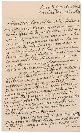Lot #462 Louis Philippe D?Orleans Handwritten Letters Signed - Image 5